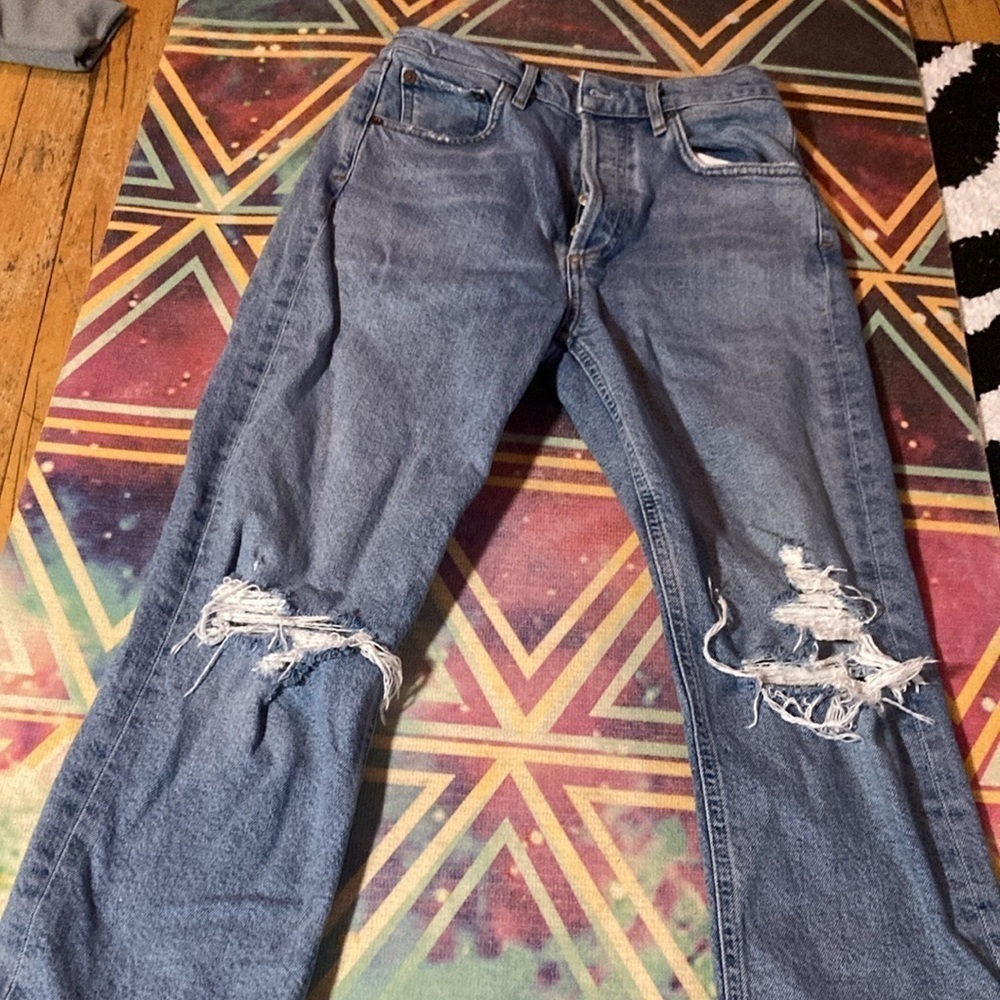 AGOLDE Riley High Rise Straight Crop Jeans - Picture 3 of 7
